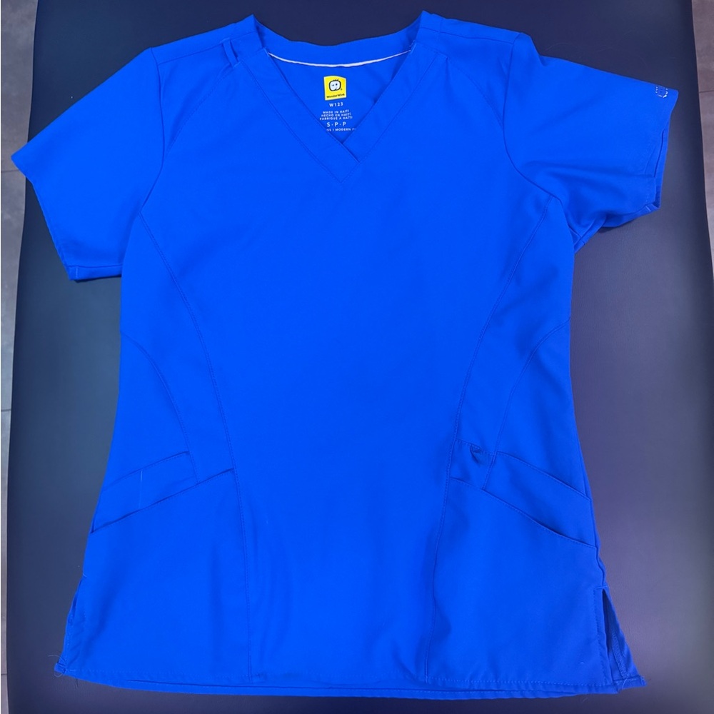 WonderWink Royal Blue Women's Scrub Top